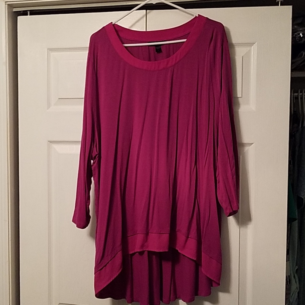 Low high purple top